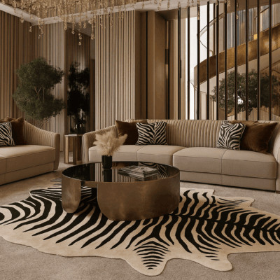 Zebra Print Rug