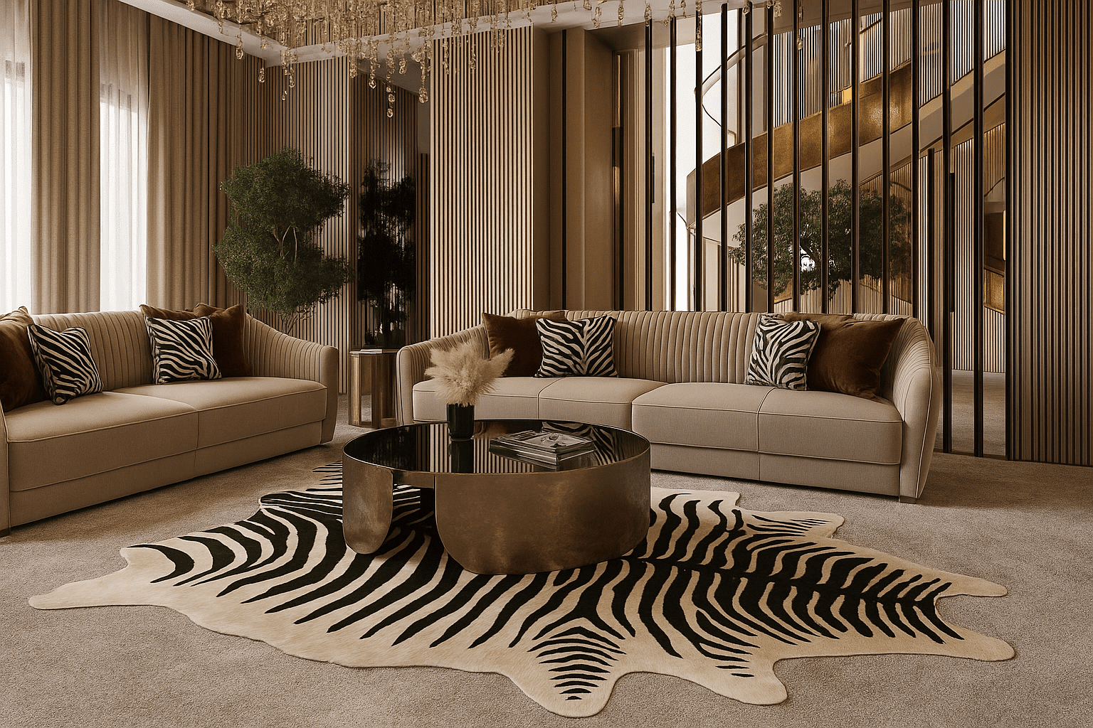 Zebra Print Rug