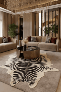 Zebra Print Rug